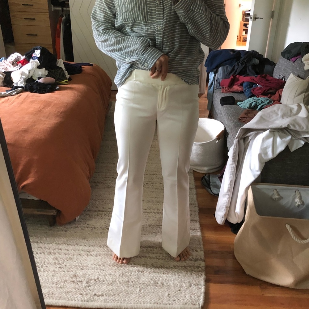 White Tahari slacks size 2
